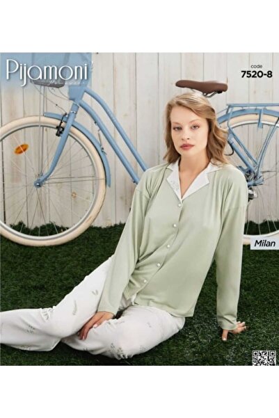 Pijamoni довгий комплект піжами на ґудзиках