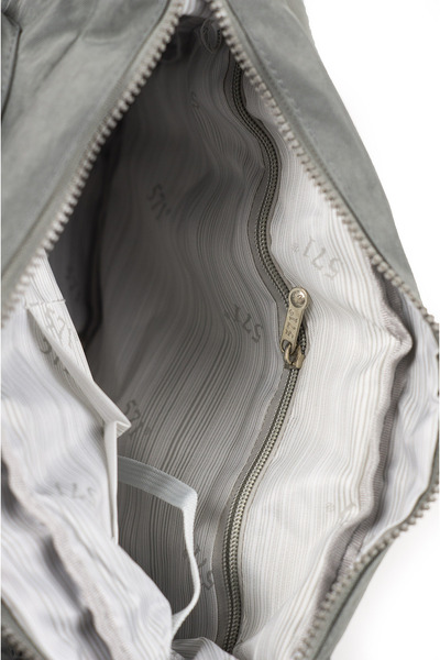 İMAKS Geantă Messenger Crinkle / Klinkır din material textil impermeabil, cu mai multe compartimente, cu mâner încrucișat și cu umăr, gri 116G