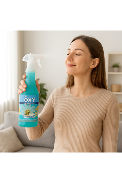 MR.OXY Mr. Oxy Turkuaz 750 ml Oda Araç Çamaşır Kokusu – Bahar Çiçekleri Okyan...