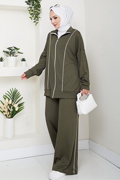 Bestenur Biyeli Double Suit 1608 - Khaki