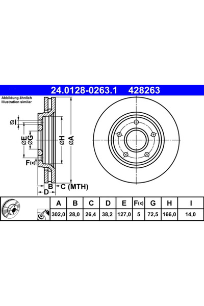 Ate Disc Frana Chrysler Grand Voyager 5 Fiat Freemont