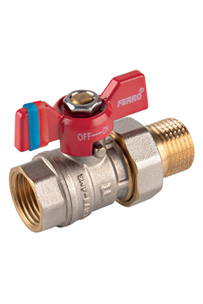 Other Robinet cu bilă din alamă de 34", mâner fluture, PN20, fără plumb