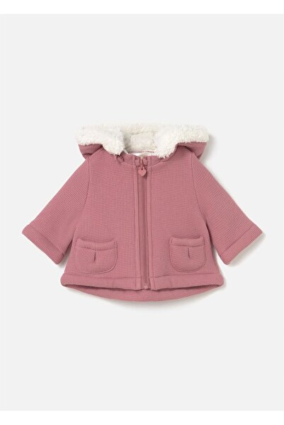 MAYORAL Kız Bebek Kürklü Ceket Gül Kurusu 2493