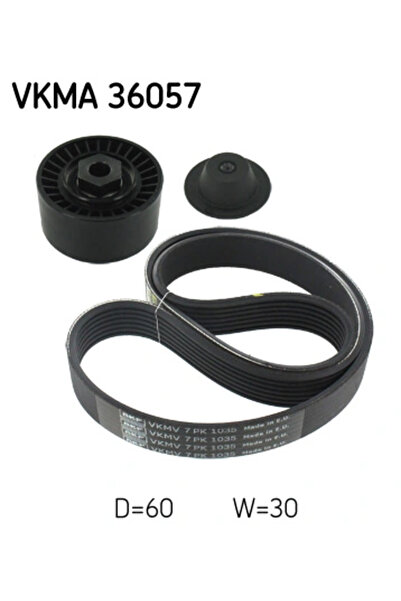 SKF Set Curea Transmisie Cu Caneluri Renault Clio 3/Clio 4/Modus / Grand Modus