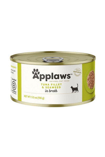 Applaws Natural Tuna Fillet with Seaweed Wet Cat Food 156G