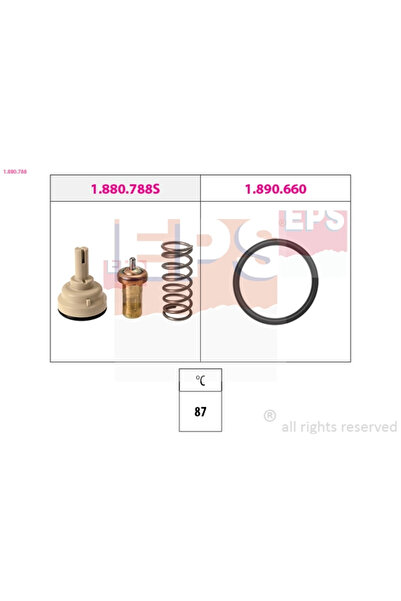 Eps Термостат за охлаждаща течност Seat Ibiza 4 Skoda Fabia 2/Rapid