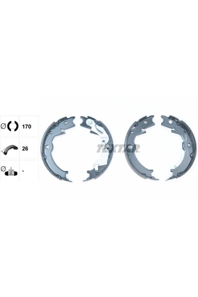 TEXTAR Set Saboti Frana Frana De Mana Chevrolet Epica/Evanda/Lacetti Daewoo L...