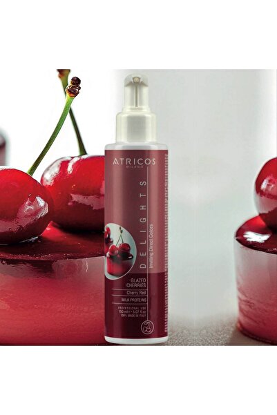 Atricos Professional Pigment Hair Dye Inviting Direct Color Delights - Glazed cherries Red Shade