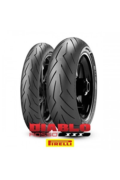 Pirelli RİRELLİ DİABLO ROSSO III (3) 110/70R17 54H TL VE 140/70R17 66H TL ÖN VE ARKA 2025 ÜRETİM
