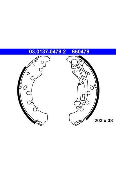Ate Set Saboti Frana Citroen Nemo Microbus Fiat Idea/Panda/Punto
