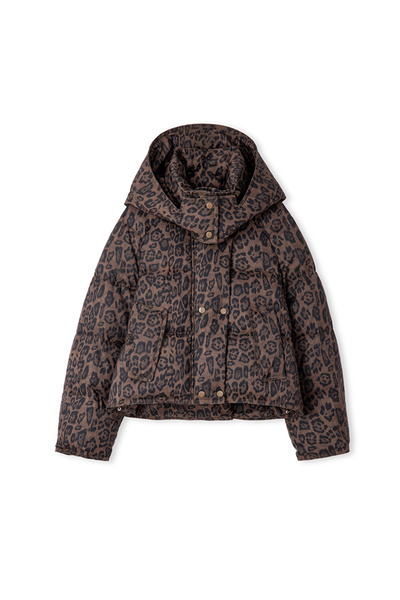 İpekyol Leopar desen şişme mont