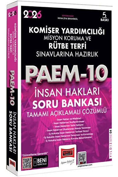 Yargı Yayınları Yargı 2026 PAEM Komiser Yardımcılığı ve Rütbe Terfi Sınavları...