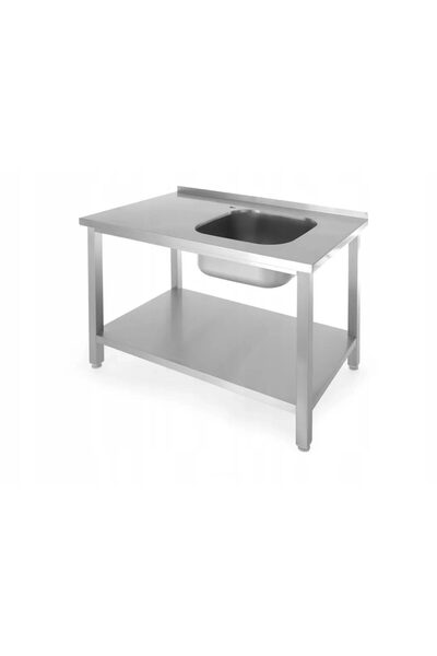 HENDI Chiuvetă cu 1 lavoar și raft Revolution, 1000x600x(H)850 mm