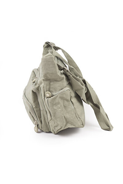 İMAKS Krinkıl / Klinkır Waterproof Fabric Multi-Pocket Crossbody Shoulder Messenger Bag Beige 116g
