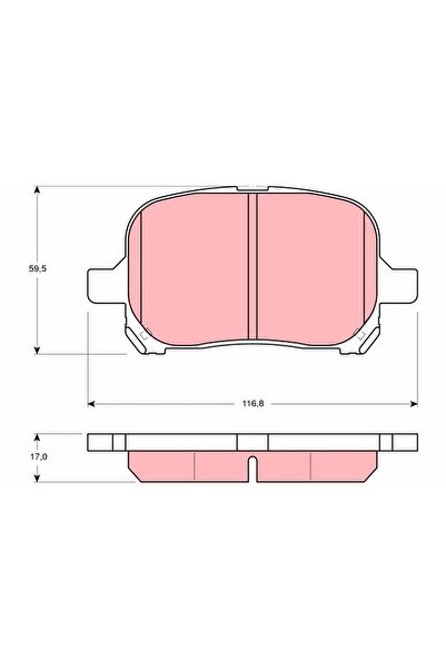 TRW Set Placute Frana Frana Disc Lexus Es/Rx Toyota Avalon Limuzina/Camry/Gaia