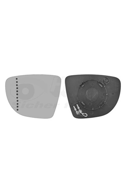 VAN WEZEL Sticla Oglinda Oglinda Retrovizoare Exterioara Stanga Renault Captu...