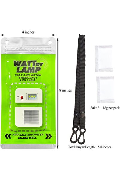 Fipka VKOSHA Salt Water Lamp Emergency Lighting Outdoor Lamp No Battery Pollution-Free Environmental Prote