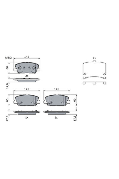 Bosch Set Placute Frana Frana Disc Hyundai I30 Kia Cee'D/Cerato Koup 2/Cerato...