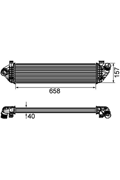 MAHLE Intercooler Compresor Volvo C30/C70 2/S40 2