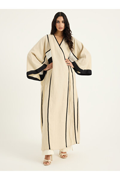 Store Wf 100% Linen Abaya