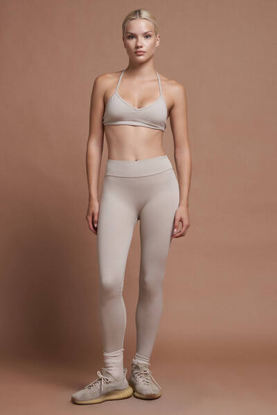 SESEH Ferra Gray Seamless Sports Bra