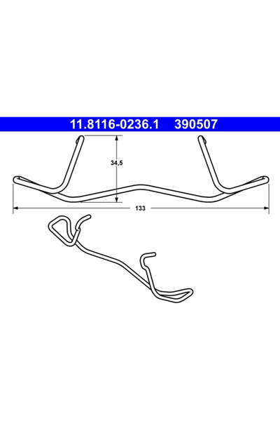Ate Arc Etrier Frana Volvo S60 1/S80 1/V70 2 1997-2010