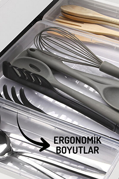 Nandy Home Set of 3 Cutlery Organizer - Fork, Spoon and Knife Organizer Freshbox