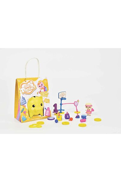 OEM Pusculita cu accesorii surpriza si figurina Pocket Money Piggies Galben