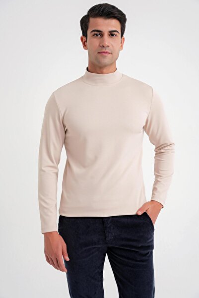 Efor TS 894 T-SHIRT Slim BEJ CASUAL