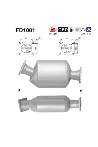 As Filtru Funingine/Particule Sist.De Esapament Bmw 5/7