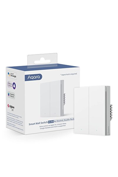 Aqara مفتاح حائط مزدوج H1 WS-EUK02