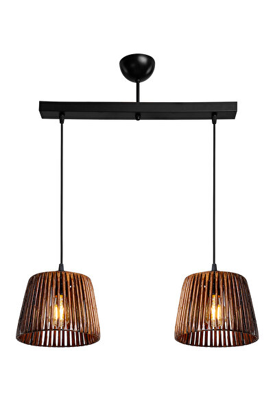 manogrup ROYA 2Lİ SIRALI AVİZE EL YAPIMI RUSTİK SALON OTURMA ODASI