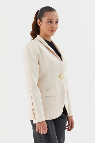 Shopping Shop Gold Accessory Buttoned Jacket Bag