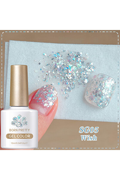Born Pretty Glitter Gel Polish/Simli Pullu Kalıcı Oje(SG05)-10ml
