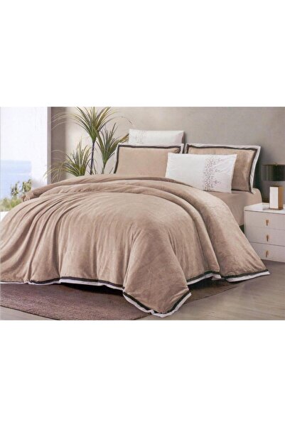 PROMISE Blue Green King Velvet Comforter Set 6 Pieces