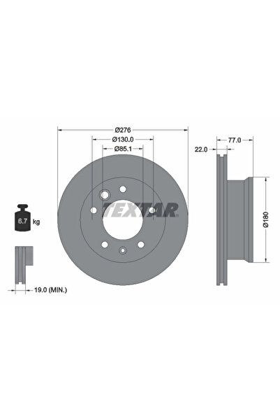 Krieger Disc Frana Mercedes-Benz Sprinter 2-T Bus/Sprinter 2-T Caroserie/Spri...