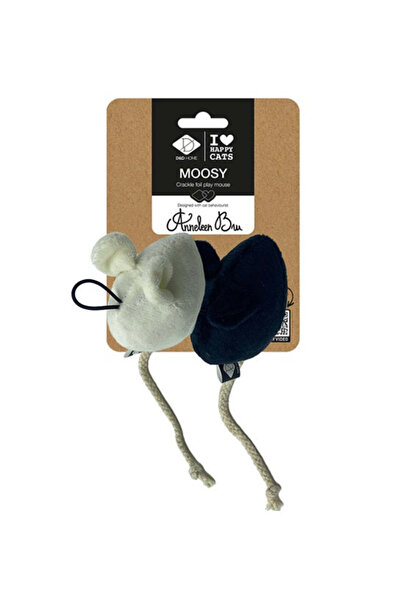 D&D Home I Love Happy Cats Moosy Play Mouse Cat Toy