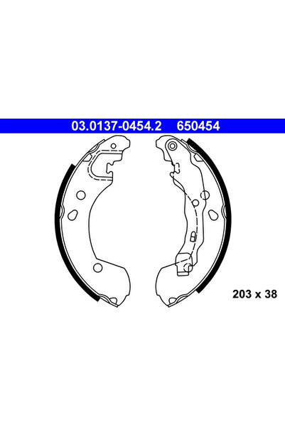Ate Set Saboti Frana Nissan Micra 3/Micra C+C 3/Note Renault Clio 3/Modus / G...