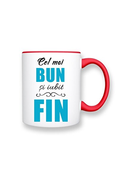 OEM Personalized cup for godchild with message: 'The best and most loved godchild', Blue model, Betaprin