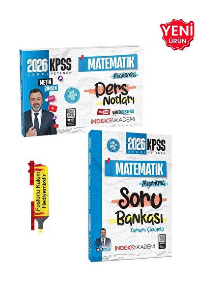 İndeks Akademi 2026 - KPSS Matematik Akademisi Video Ders Notları + Matematik...
