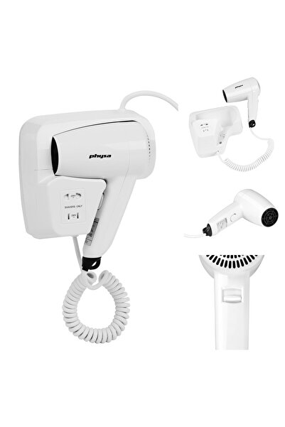 Other Uscător de păr de perete Physa SICCO 1200W pentru piscină hotelieră, alb