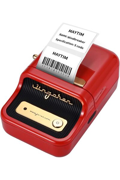 NiiMbot آلة صنع الملصقات B21 مع شريط، طابعات ملصقات سطح مكتب صغيرة، بلوتوث لاسلكي محمول