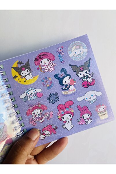 synshop Kuromi my melody melody soft squishy sticker album notebook