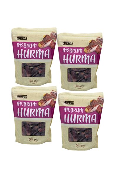 Harras İthal Taze Mebrum Hurma Yumuşak Etli Doğal 4 Adet X 300 gr