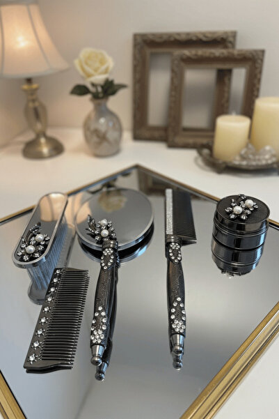 Pierre Paris El İşçiliği Çeyizlik Ayna Tarak Seti – Gelin Bohçası İçin Şık He...