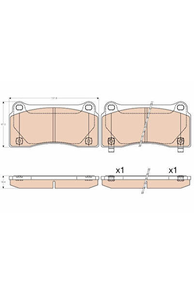 TRW Set Placute Frana Frana Disc Nissan Gt-R