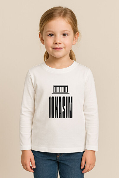 MODA 10 Νοεμβρίου Ατατούρκ με τύπωμα Παιδική μπλούζα από χτενισμένο βαμβακερό...