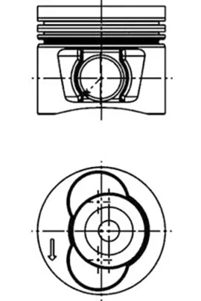 Kolbenschmidt Piston Vw Crafter 30-35 Bus/Crafter 30-50 Caroserie/Crafter 30-...