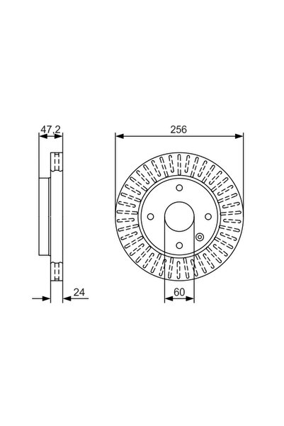 Bosch Disc Frana Chevrolet Aveo/Cobalt/Spin