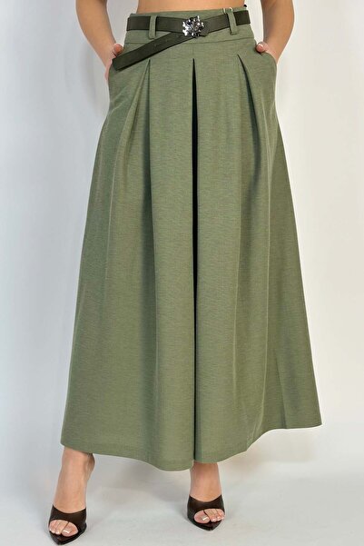 WildFashion Long wide skirt-type pants made of light material V644-100